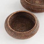 Product Image 2 for Burma Rattan Shallow Display Bowls, Set Of 2 from Napa Home And Garden