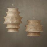Product Image 5 for Phebe Medium Rattan Chandelier from Currey & Company