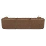 Matina Lounge Modular Sectional straight rear view showing back cushions and clean soft fabric panels