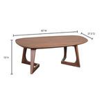 Godenza table with clear dimensions overlay, showing 42 inches width, 27.5 inches depth, and 15 inches height