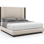 Product Image 1 for King Cream Performance Fabric Modern Decent Proposal Bed from Caracole