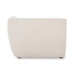 Plain side profile highlighting smooth upholstery and chair base of Amelia Modular Sectional corner chair