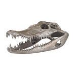 Product Image 1 for Decorative Crocodile Skull In Silver Leaf from Elk Home