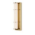 Front view of Blaine wall sconce with translucent white glass diffuser unlit