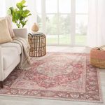 Product Image 1 for Edita Medallion Pink / Blue Area Rug from Jaipur 