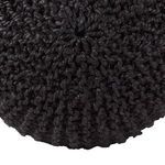 Product Image 2 for Azene Handmade Solid Black Cylinder Pouf 20" x 20" x 14" from Jaipur 