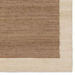 Product Image 10 for Query Handmade Bordered Brown / Tan Rug 18" x 18" from Jaipur