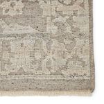 Ayres Hand-Knotted Floral Taupe/ Gray Rug image 4