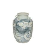 Product Image 1 for Blue & White Four Loop Handle Jar Twisted Flower Motif from Legend of Asia