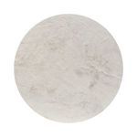 Top-down view of Ara End Table showing round tabletop with natural concrete texture