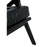 Lauda Black Leather Accent Chair image 15