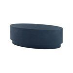 Product Image 1 for Mila Navy Oval Drum Coffee Table from Villa & House