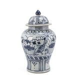 Product Image 6 for Blue & White Porcelain Temple Jar Fish Lotus Motif from Legend of Asia