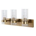 Product Image 1 for Cardiff Antique Brass 3 Light Vanity from Uttermost
