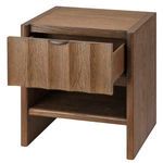 Product Image 8 for Finley Small Fluted Brown Sugar Oak Nightstand from Jamie Young