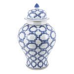 Product Image 1 for Blue & White Octagonal Window Temple Jar from Legend of Asia