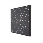 angled three-quarter view showing depth and sleek black finish of photo print frame