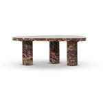 Product Image 5 for Zion Merlot Marble Small Coffee Table from Four Hands