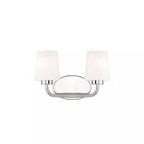 Product Image 1 for Capra Polished Nickel 2 Light Bath from Savoy House 