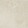 Ivory shag rug with plush, twisted base yarns and longer soft polyester fibers in a rectangular shape
