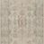 Long narrow runner rug version with identical vintage motifs and muted beige palette