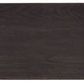 Top view of the nightstand revealing flat surface with visible dark wood grain pattern