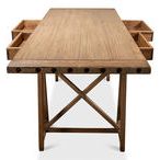 Product Image 1 for Sawhorse Desk  Natural Polished Old Pine from Sarreid Ltd.