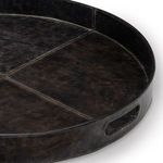 Product Image 4 for Derby Round Leather Tray from Regina Andrew Design