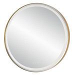 Product Image 10 for Crofton Lighted Brass Round Mirror from Uttermost