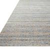 Jamie Natural Sky Rug angled view showing low pile height and tightly woven jute and polyester fibers