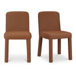 Place Dining Chair shown from three-quarters front angle revealing chair depth and shape.