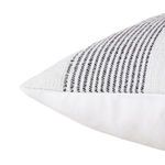Product Image 3 for Parque Handmade Indoor/Outdoor Striped Cream/Black Pillow from Jaipur 