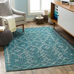 Product Image 1 for Eagean Aqua / White Indoor / Outdoor Rug from Surya