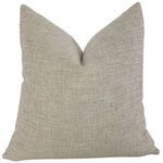 Neutral-toned Sisal pillow cover with soft woven texture, designed for indoor and outdoor use