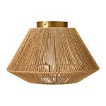 Product Image 6 for Coastal Breeze Flush Mount Ceiling Light with Woven Paper Rope Shade from Creative Co-Op
