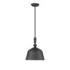 Product Image 1 for Berg Matte Black 1 Light Pendant from Savoy House 