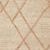 Tall narrow view focusing on the geometric linear jute pattern on ivory background