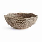 Product Image 1 for Burma Rattan Scalloped Edge Bowl from Napa Home And Garden