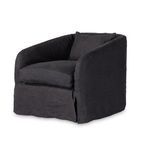 Product Image 15 for Topanga Flanders Navy Linen Slipcover Swivel Chair from Four Hands