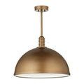 Cupola pendant shown from a side angle highlighting smooth dome and stem connection