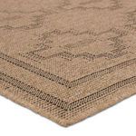 Product Image 11 for Adrar Indoor / Outdoor Tribal Brown / Black Rug 18" x 18" from Jaipur 