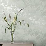Product Image 2 for Laura Ashley Eglantine Eau de Nil Botanical, Birds & Branches Silhouette Wallpaper from Graham & Brown