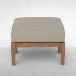 Product Image 1 for Croquet Teak Outdoor Woven Ottoman from Summer Classics