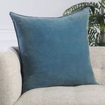 Product Image 1 for Sunbury Solid Blue Throw Pillow 26 inch from Jaipur 