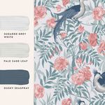 Product Image 4 for Laura Ashley Osterley Rosewood Birds & Flowers Wallpaper from Graham & Brown