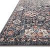 Low angled close-up showing edge binding and soft pile texture of Cassandra rug