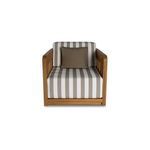 Product Image 6 for Adelaide Brown Stripe Outdoor Accent Chair from Moe's