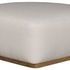 Nest Modular Sectional corner piece with compact curved silhouette in Jackpot Chalk upholstery on wooden base
