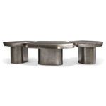 Front view of three-piece Clawson Cocktail Table set aligned side-by-side