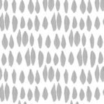 charcoal grey peel and stick wallpaper with abstract vertical leaf shapes on white background